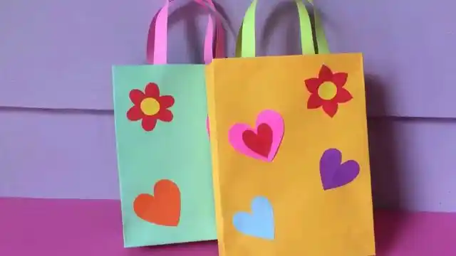 手工diy教程,手提袋折纸教学