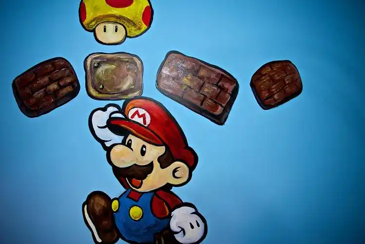 超级玛丽 包厢 墙绘 舟可手绘工作室作品