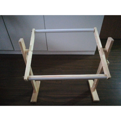 可调绣十字绣的架子绣框立式绣架实木支架撑子工具家用小号绣花架商品