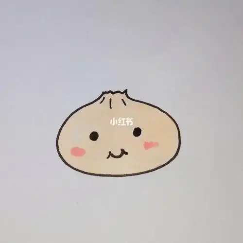 简笔画生煎包