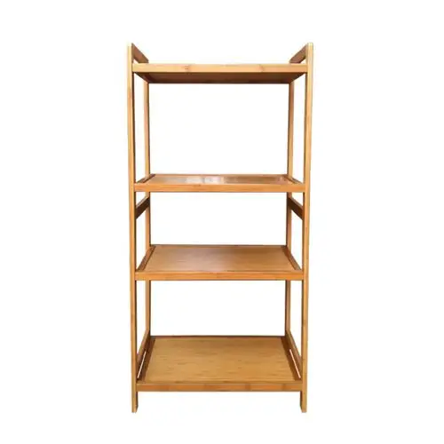 品生美 楠竹微波炉架置物架厨房烤箱架电饭煲架子三层四层自由调节 4