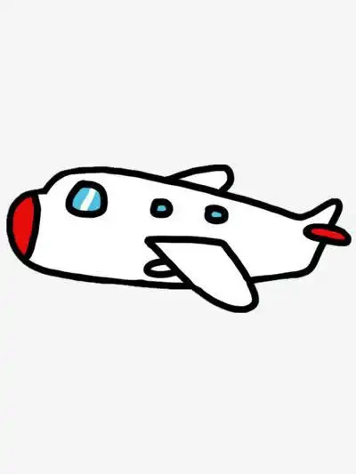 卡通的飞机