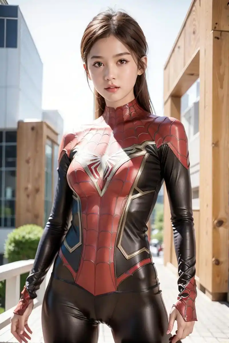 美女写真,最美蜘蛛侠,我敢肯定比荷兰弟漂亮,性感cosplay角色扮演