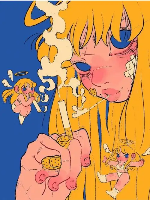 插画分享美系复古风