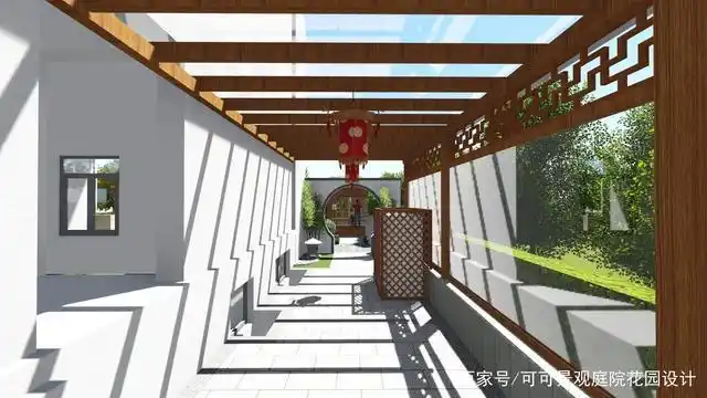 庭院设计:论庭院中廊架的重要性,打造一款廊架,美了整个院子