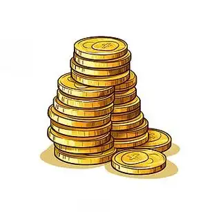 金币堆叠向量金色金融图标标识成功银行现金象征投资的概念真实货币