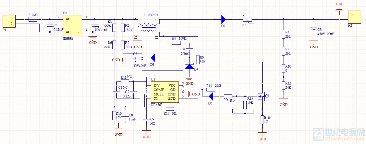 ob6563 ob2203 tsm103w 电源pfc
