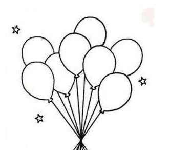 气球简笔画