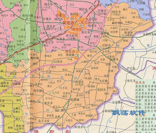 清苑县地图高清版_清苑县地图全图高清版