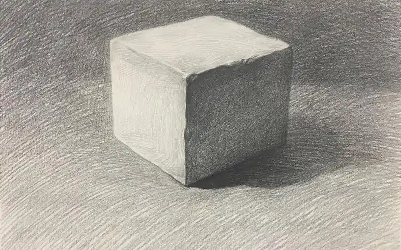 博昱在线课堂_素描石膏几何体_1.正方体_哔哩哔哩_bilibili