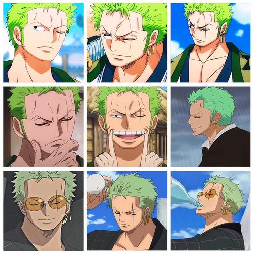 索隆 宫格头像diy数字油画 手工填充涂色丙烯油彩画动漫海贼王