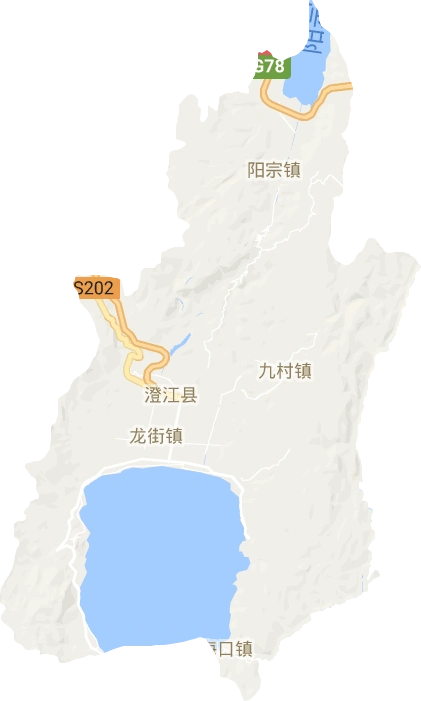 澄江县电子地图高清版大图