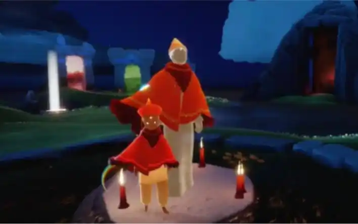 sky光遇甜筒422国服复刻感恩季红绒斗篷先祖复刻