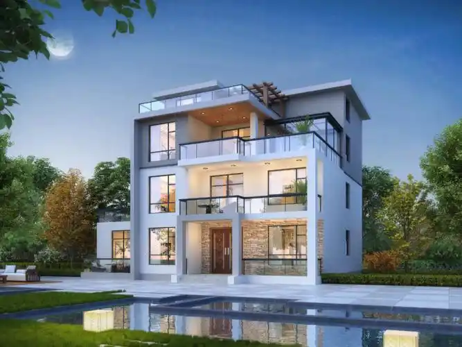 在现代简约风格别墅装修设计中简单堆砌,导致最后的别墅装修效果与