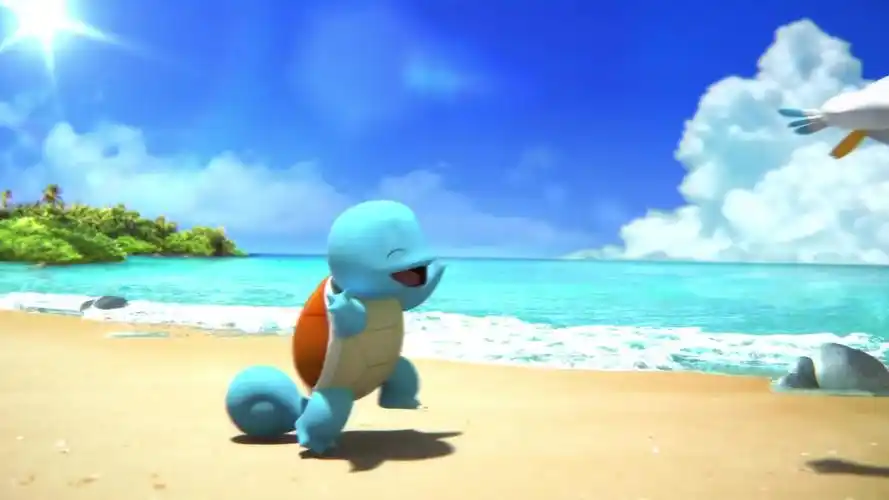 催眠视频宝可梦杰尼龟在海滩上的一天