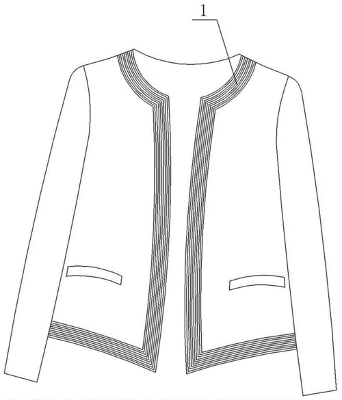 专利名称无领长袖女外套的制作方法