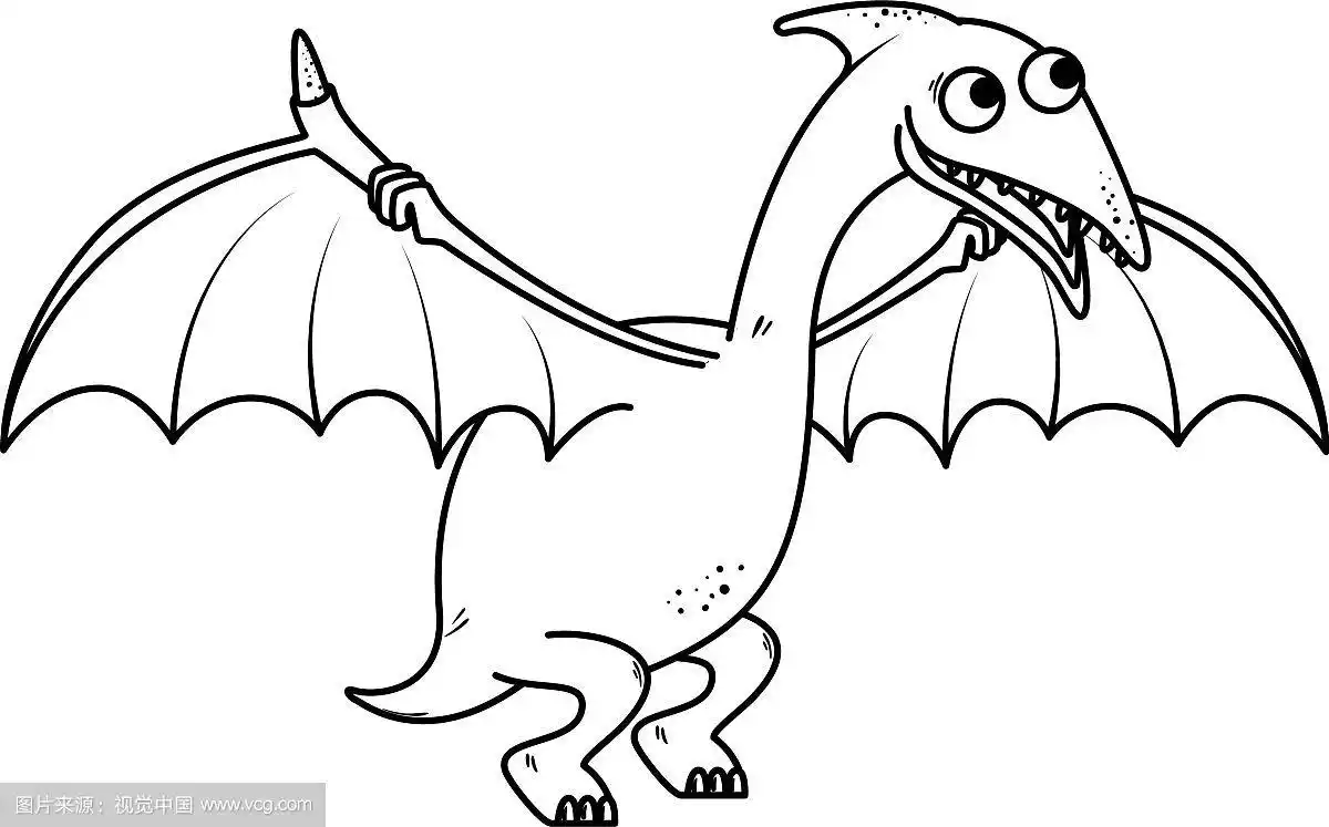可爱的翼龙漫画人物图标