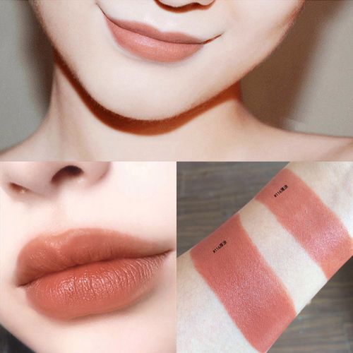 裸色口红红唇釉吃土色色系欧美妆哑光女豆沙唇膏