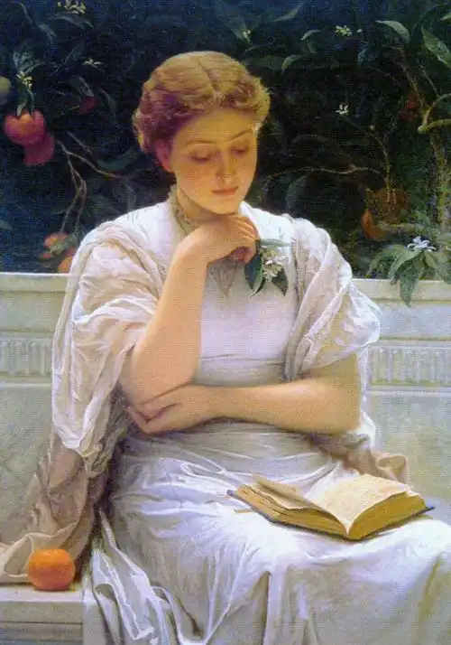 260《阅读少女》佩鲁吉尼(英国) - 世界名画鉴赏语音讲解(二百六十)