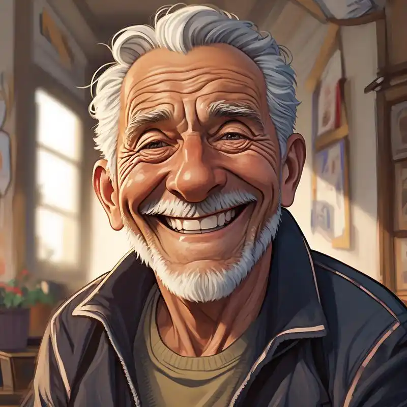 网上很火风格的老人头像9091 老人头像来啦,真的很好看,很适合做