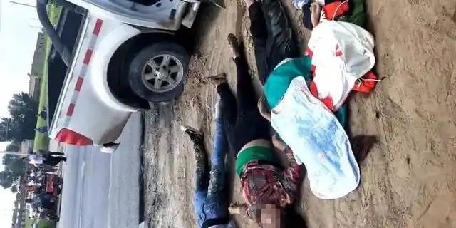 307国道十字路口发生惨烈车祸!