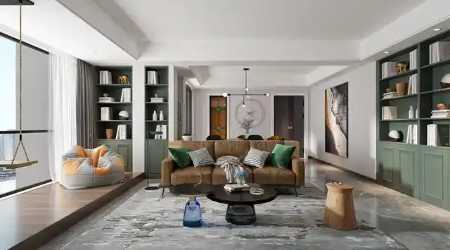 客厅有横梁,虽然不能砸,但这样装修设计,好看又显档次高