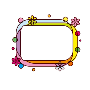 pngpsd2000*2000卡通小熊猫边框插画pngpsd2000*2000情人节七夕节彩色