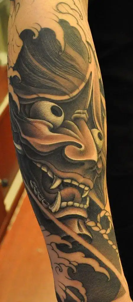 花臂般若纹身图案