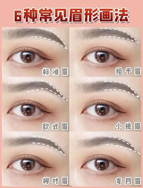 6种常见眉形画法教你画对适合自己的眉毛