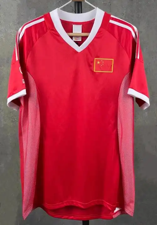 2002世界杯中国队主客场复古球衣运动足球服训练服短袖款经典款