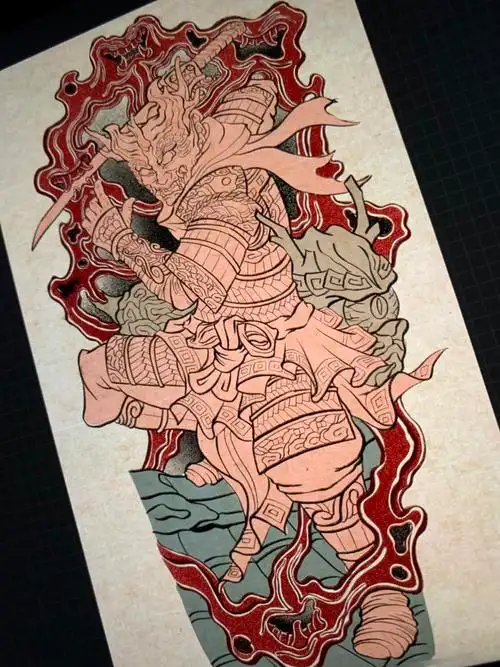 酒吞童子|插画|创作习作|纹身师喜郎中 - 原创作品 - 站酷 (zcool)