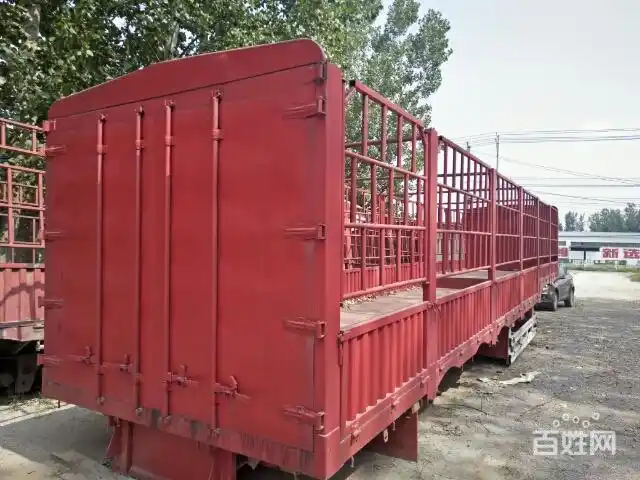 13米高低板仓栏新车花栏半挂车
