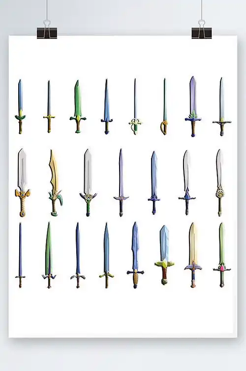 卡通武器长刀长剑