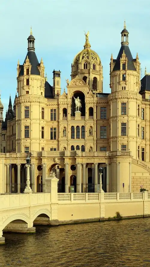 城堡,建筑物,河流,桥梁,城市 5k