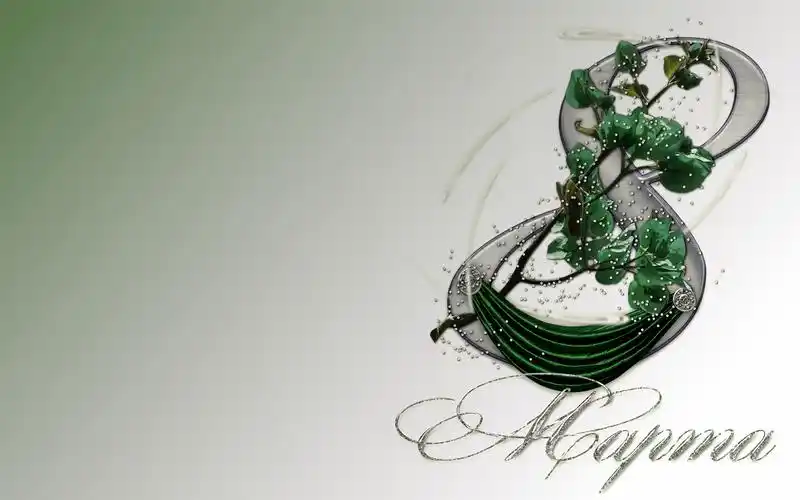 三八妇女节数字8创意桌面壁纸图片