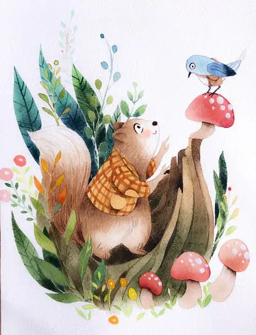 小松鼠迷路了|插画|儿童插画|13的夏天 - 原创作品 - 站酷 (zcool)