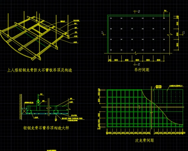 轻钢龙骨吊顶详图