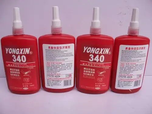 勇鑫340螺纹厌氧胶 锁固胶液态胶强力胶发动机胶机械胶快干胶