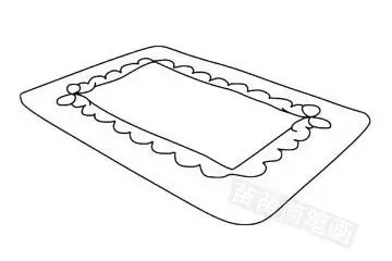 在地毯上玩积木简笔画