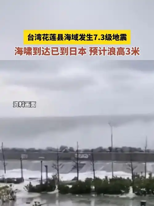海啸到达日本,预计浪高3米.地震 海啸