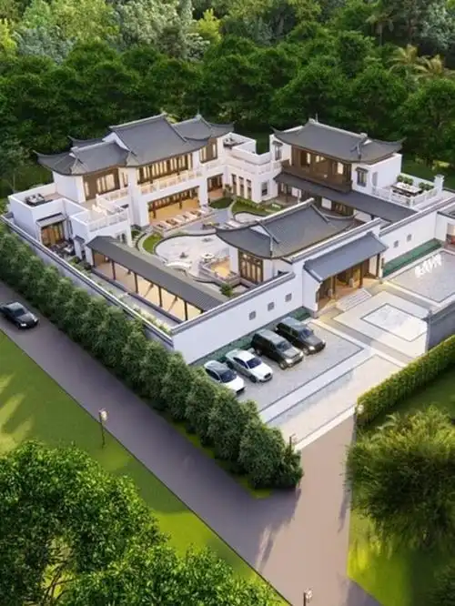 四合院设计四合院图纸别墅设计新中式四合院设计