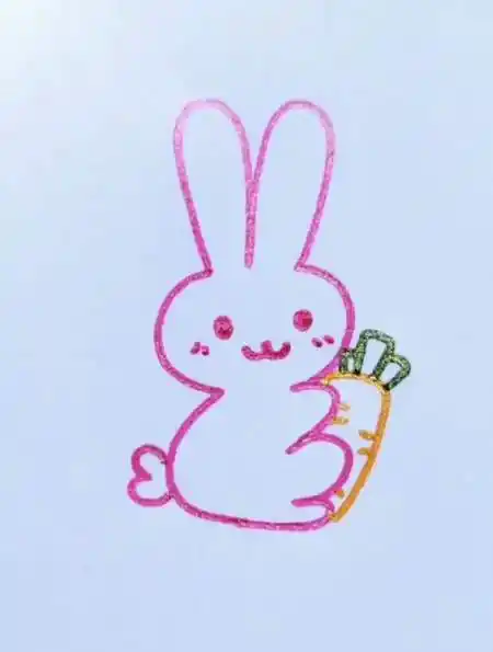 创意简笔画,用数字3画小白兔,数数一共用了几个3?-度小视