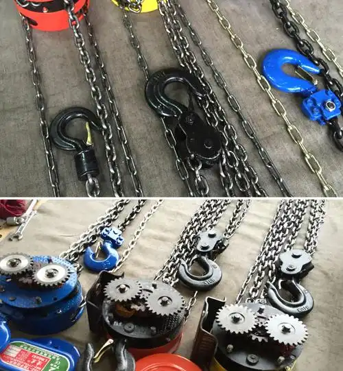 手拉葫芦链条起重倒链手动吊葫芦斤不落导链环链1235t吨3米6米重型防