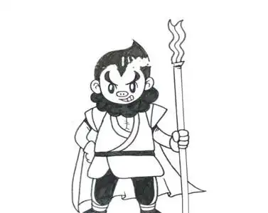 三国人物卡通形象简笔画锦集一16幅