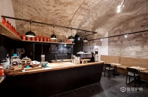 复古文艺风咖啡馆装修效果图