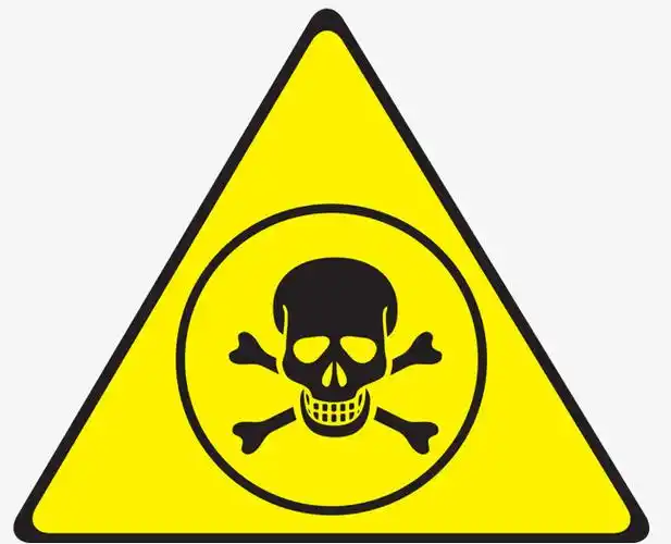 三角标识三角黄色矢量有毒标识