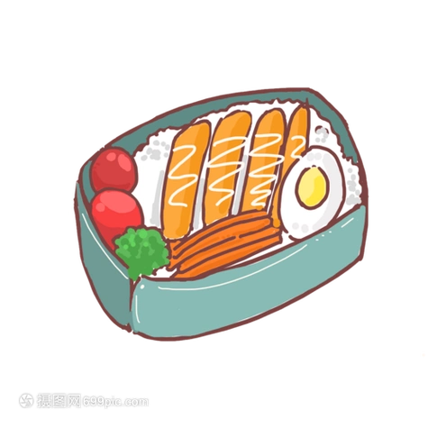 饭盒便当食物美食料理卡通