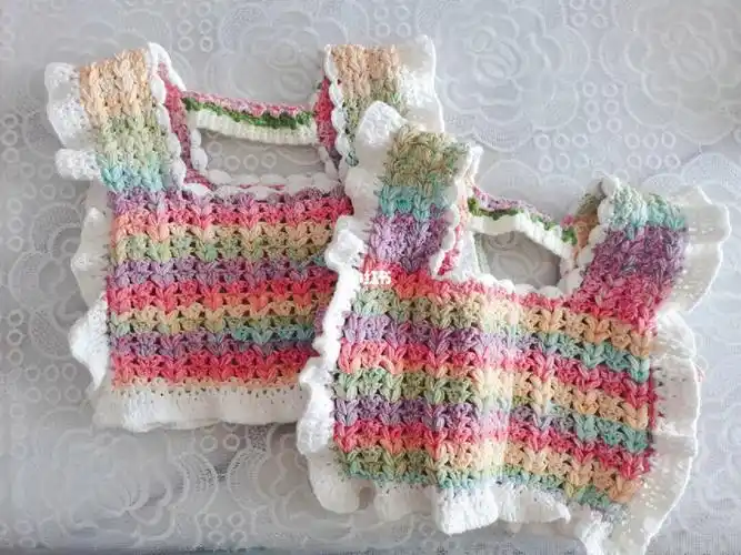 钩针  #钩针编织  #宝宝背心