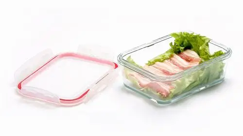优质品质耐热玻璃保鲜盒--850ml长方形餐盒