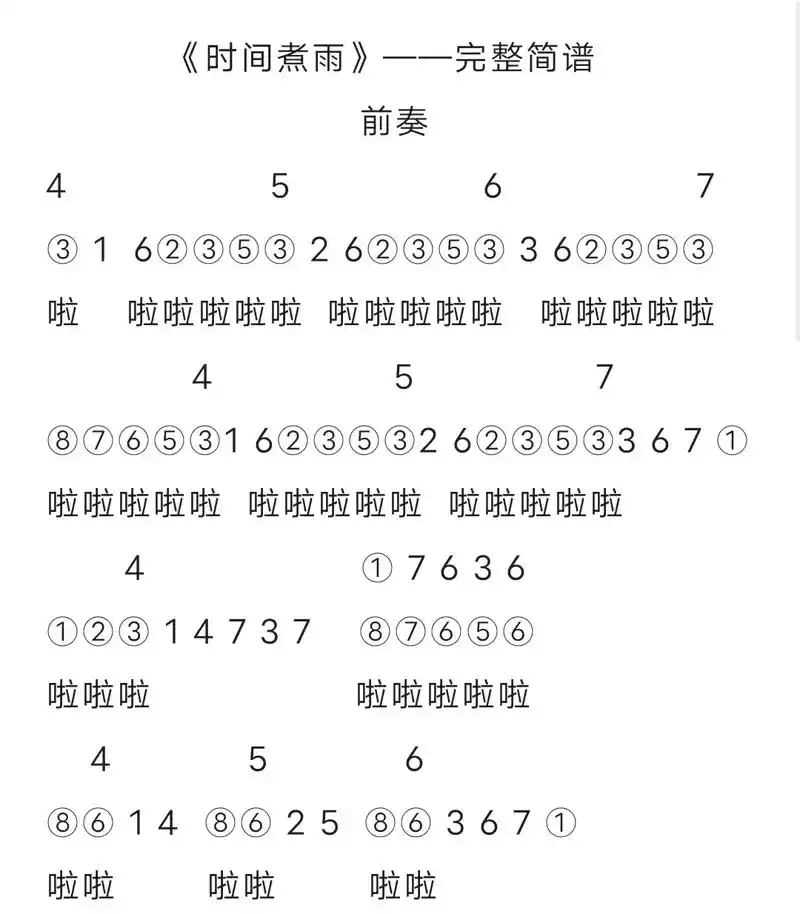 光遇简谱第一百一十五期 #光遇琴谱 #光遇日常 #光遇 #时 - 抖音